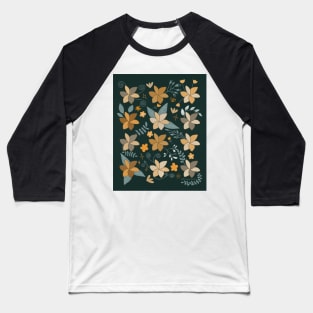 Folksy Wildflowers Baseball T-Shirt